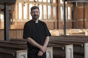 The Reverend Canon Stephen Edwards and his Fiat